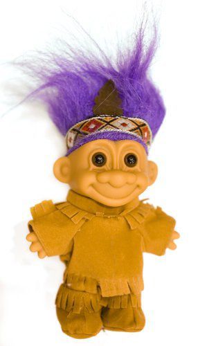 My Lucky Troll Indian Troll Doll Purple Hair Buy My Lucky