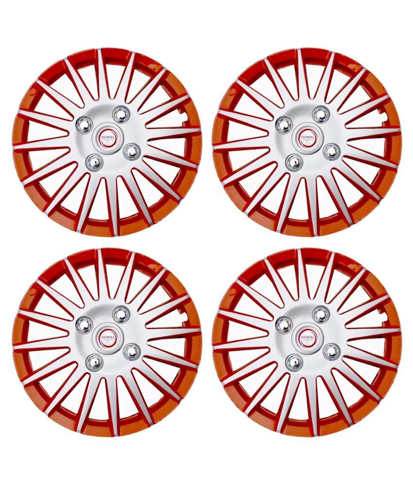 Hotwheelz Silver and Red Car Wheel Cover Set of 4 Buy Hotwheelz