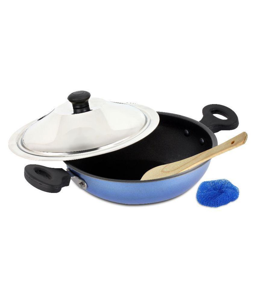blue induction pan set