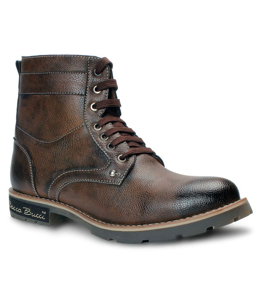 bacca bucci men's brown boots