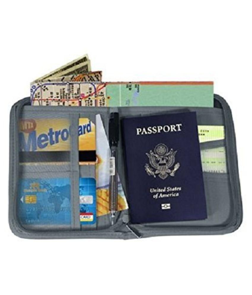 Kanha Nylon Grey Passport Holder Buy Kanha Nylon Grey Passport Holder