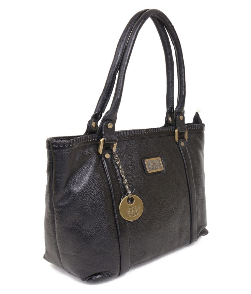 Bessel Black Pure Leather Shoulder Bag - Buy Bessel Black Pure Leather ...