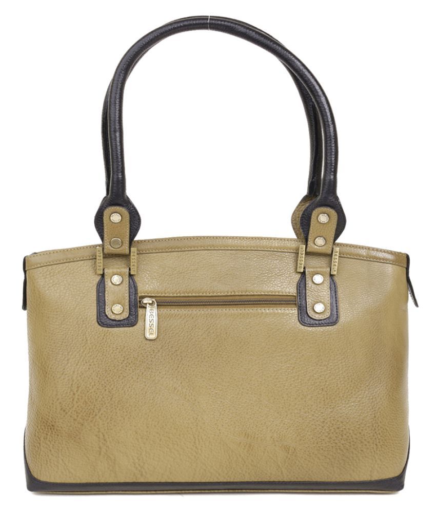 Bessel Green Pure Leather Shoulder Bag - Buy Bessel Green Pure Leather ...