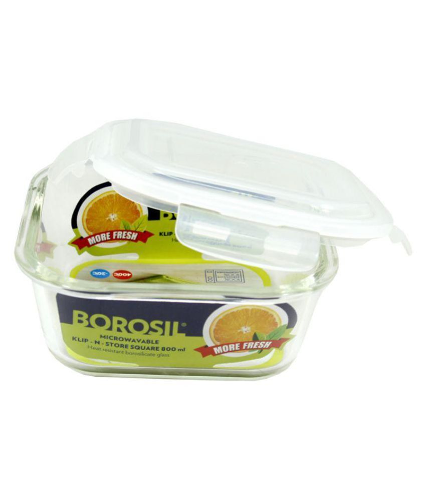 Borosil Square Dish With Lid Set Of 2 Buy Online At Best Price In India Snapdeal