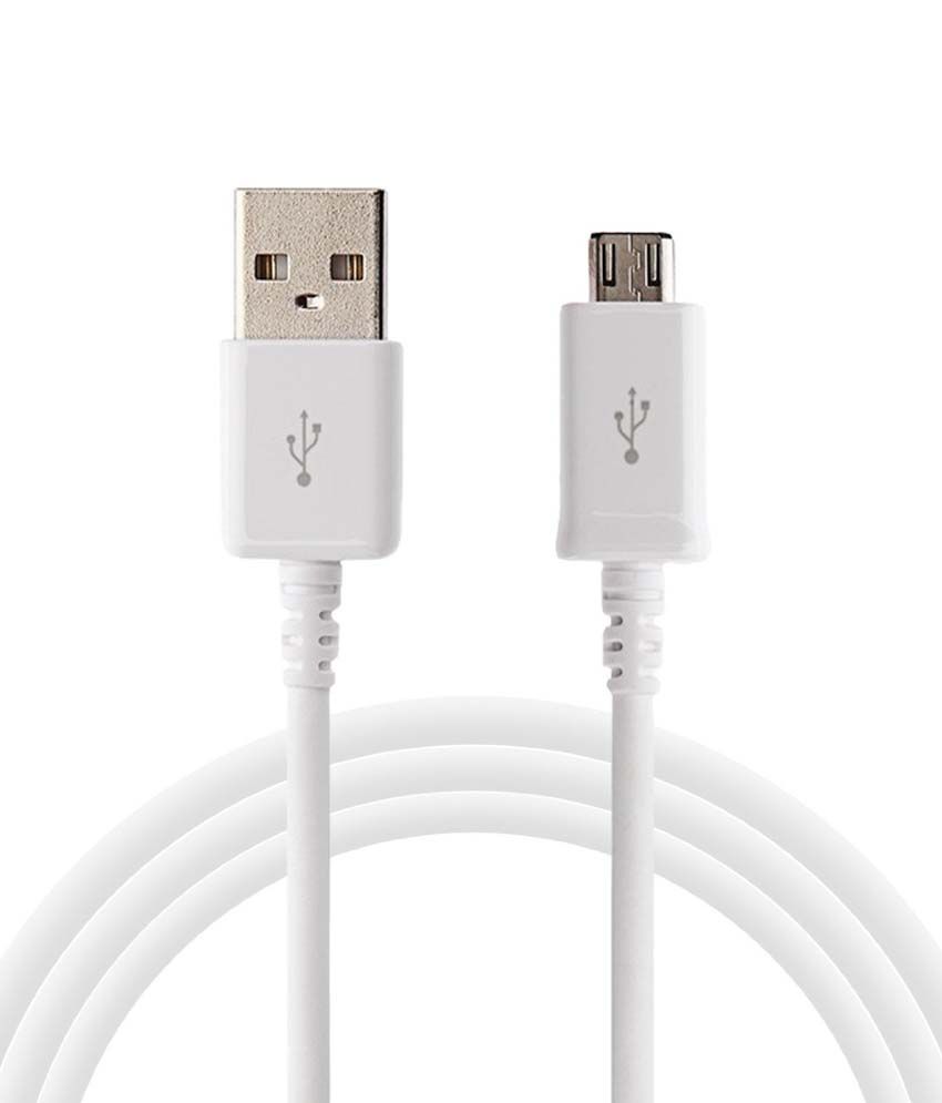    			CASVO USB Data Charging Cable-2.1A for all usb smartphones Samsung, Redmi, Honor, Oppo, Moto, Samsung Galaxy J7 2016 Cable White