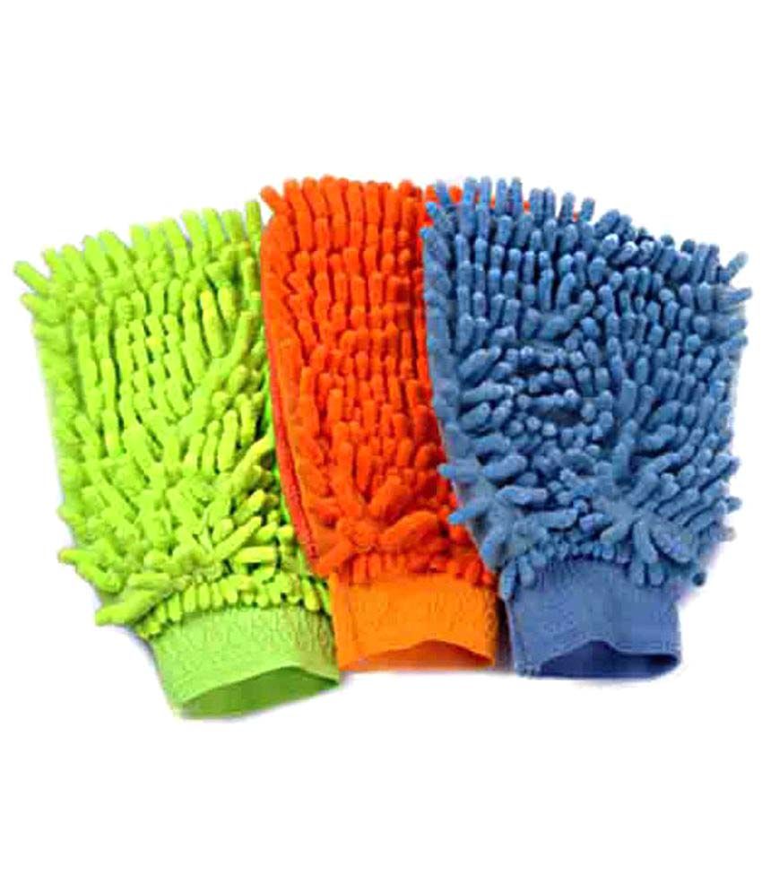 Snatch4Deals Microfiber Glove Fabric Universal Size Cleaning Glove Buy