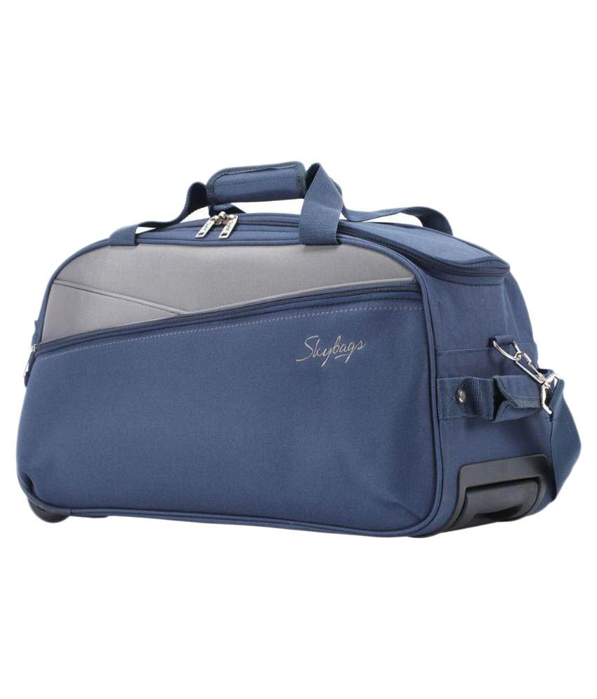 Skybags blue/orange Duffle Trolly Bag Buy Skybags blue/orange Duffle