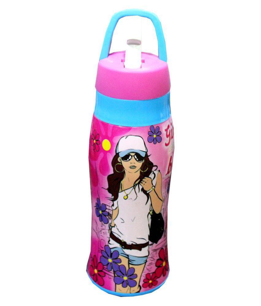     			Scrazy Multicolour Plastic Water Bottle - Pack of 2