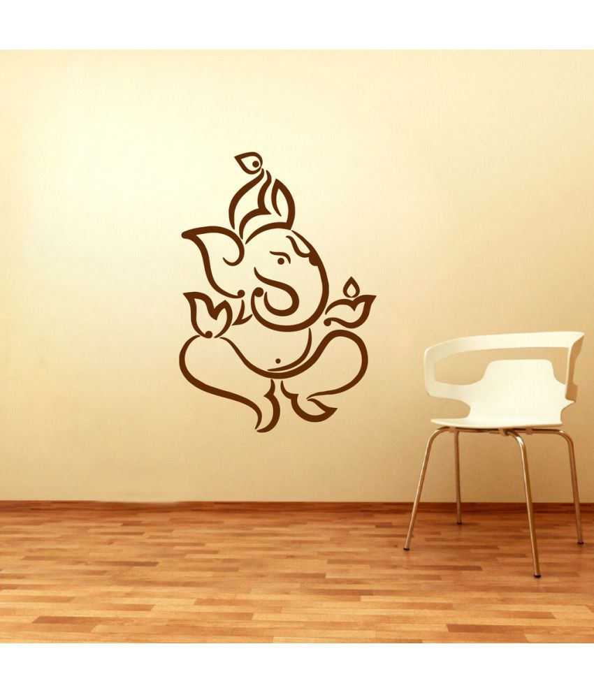     			Decor Villa Ganesh Ji PVC Wall Stickers