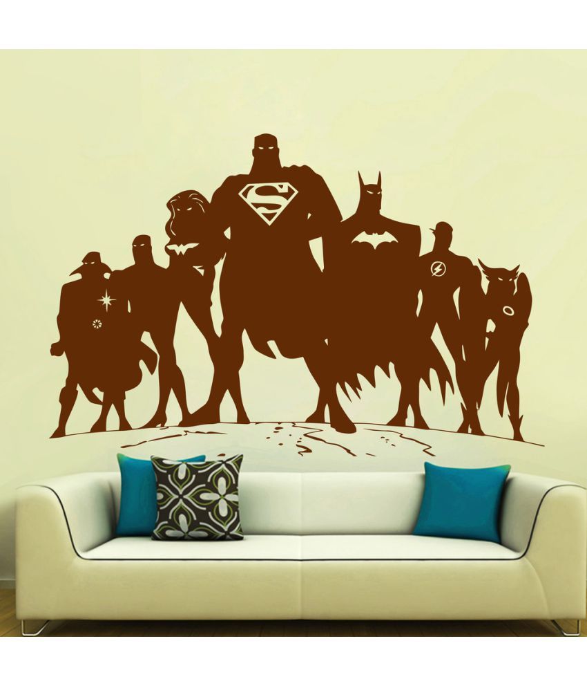     			Decor Villa Super Hero Team PVC Wall Stickers