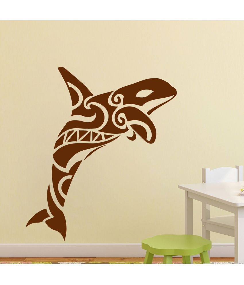     			Decor Villa Dolphin PVC Wall Stickers