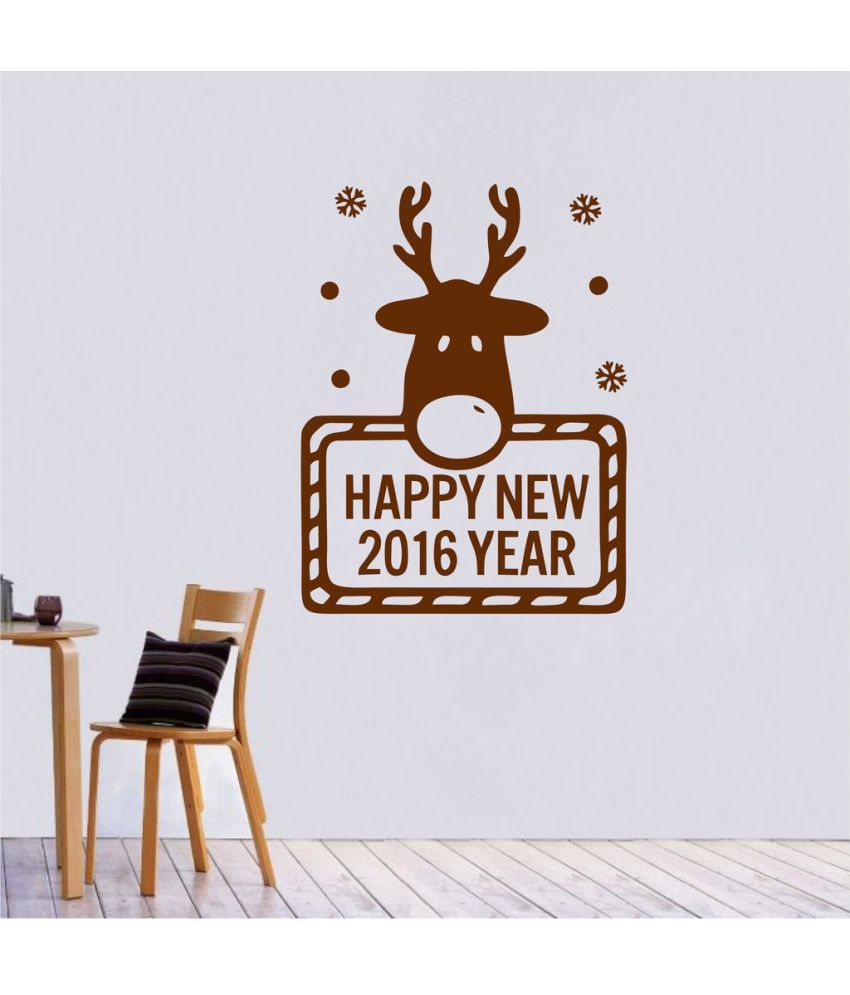     			Decor Villa Happy New Year PVC Wall Stickers