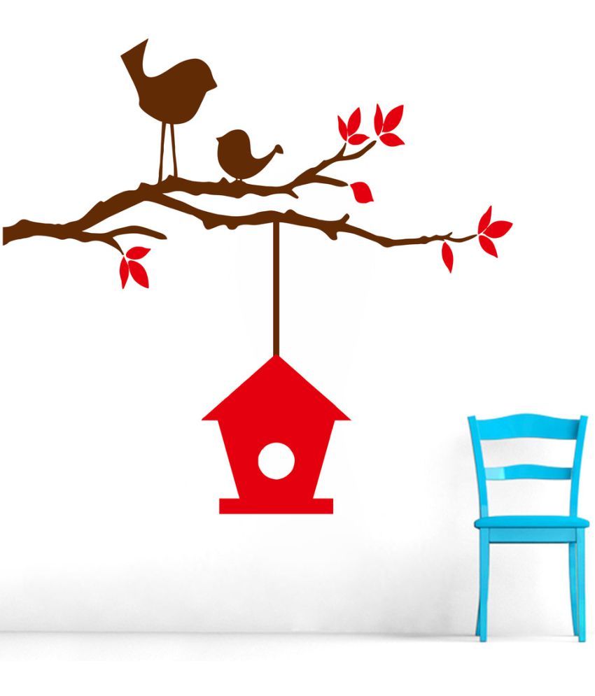     			Decor Villa Love Birds on Tree PVC Wall Stickers