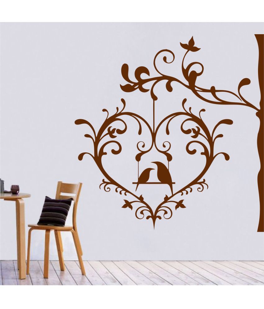     			Decor Villa Birds In Heart PVC Wall Stickers