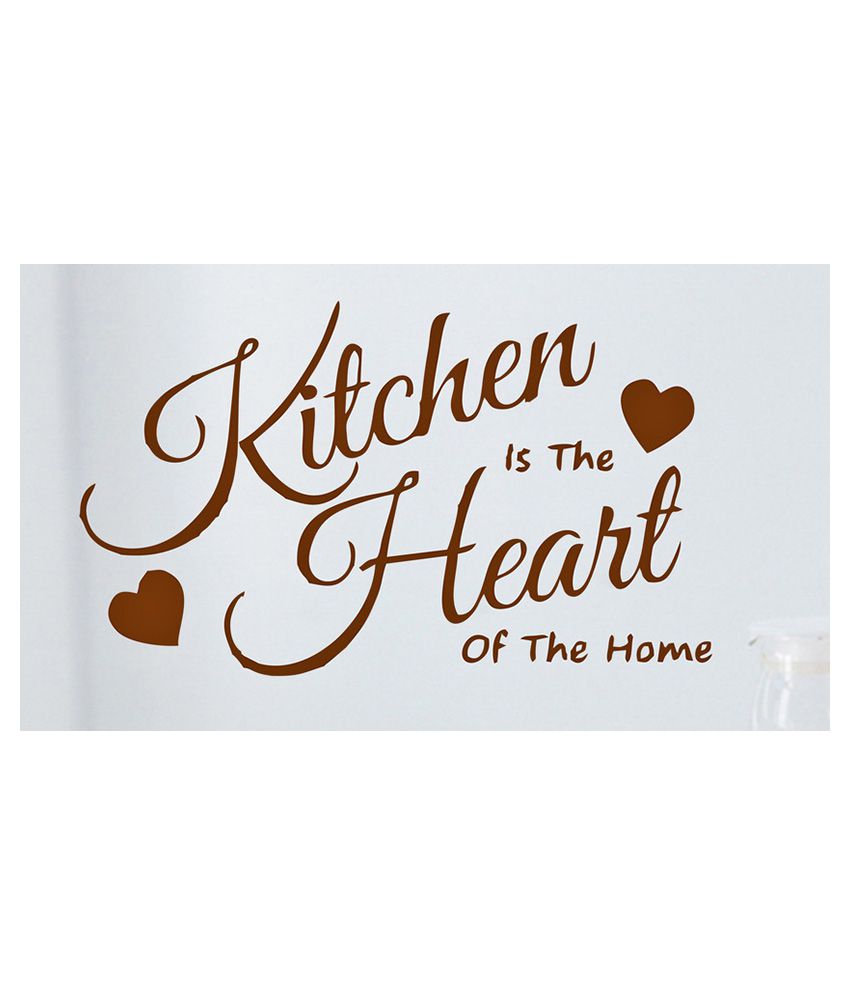     			Decor Villa Kitchen Is The Heart PVC Wall Stickers