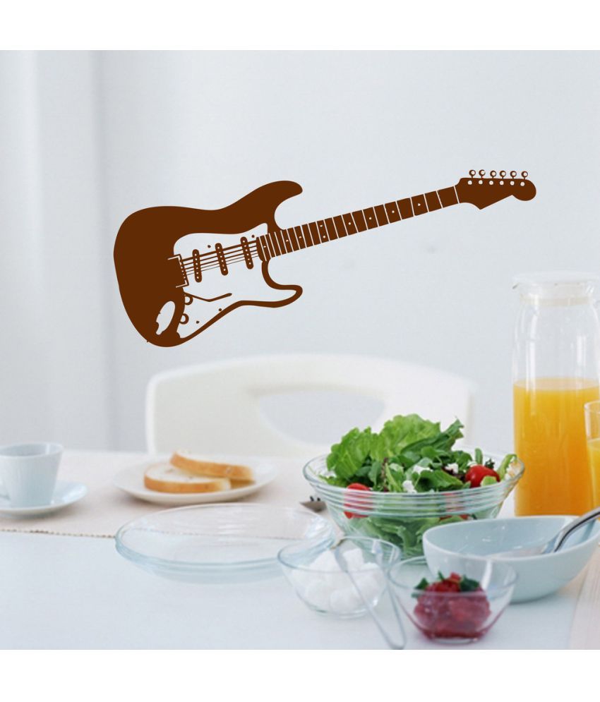     			Decor Villa Play Guitar PVC Wall Stickers