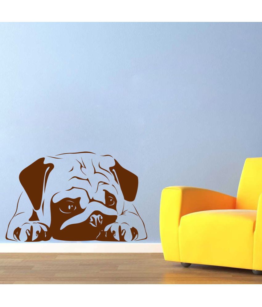     			Decor Villa Sad Dog PVC Wall Stickers