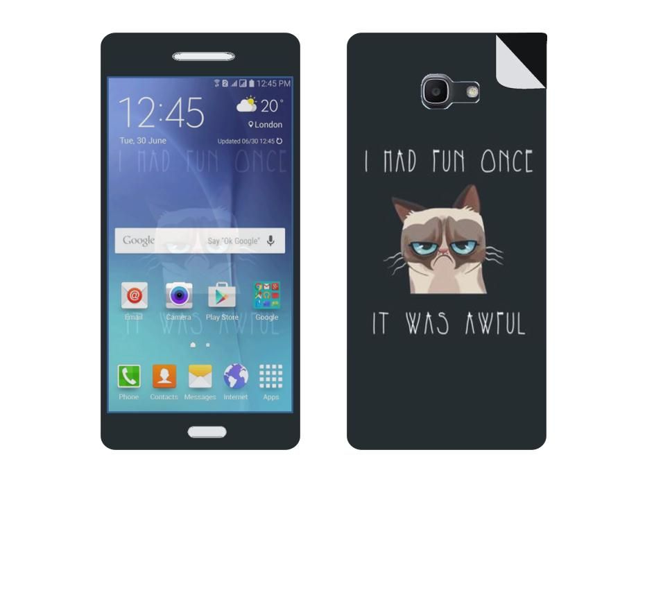  Mobile  Skin Sticker  For Samsung Galaxy A7 Printed Back 