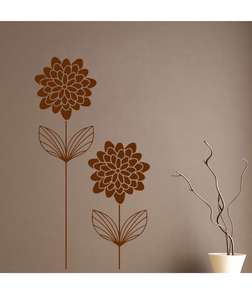     			Decor Villa King of Flower PVC Wall Stickers