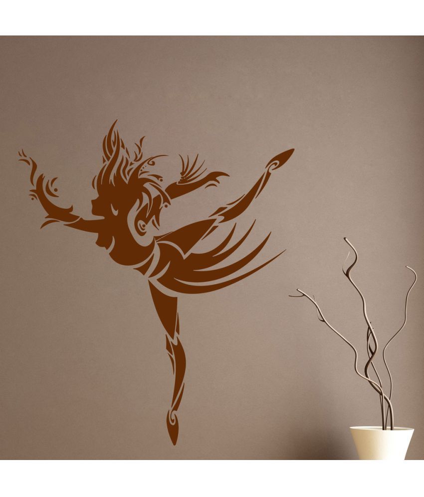     			Decor Villa Fire Girl PVC Wall Stickers