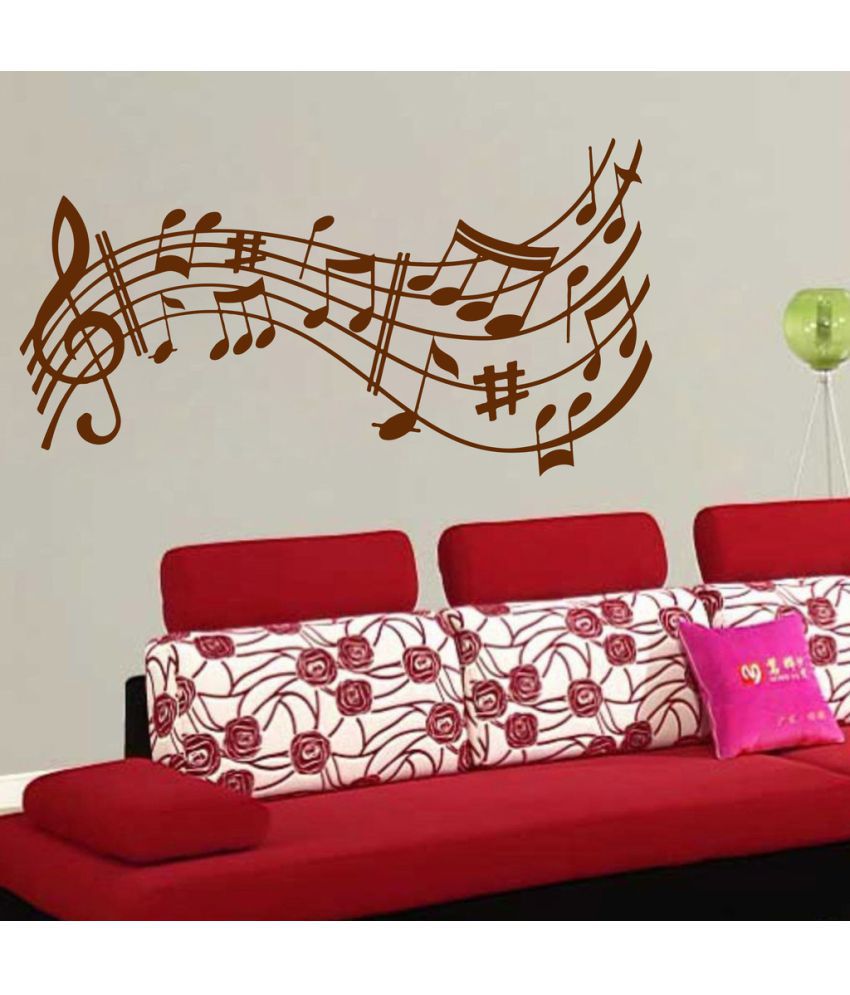     			Decor Villa Let's The Music Play PVC Wall Stickers