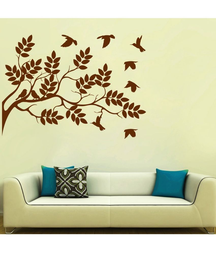     			Decor Villa Branches & Birds PVC Wall Stickers