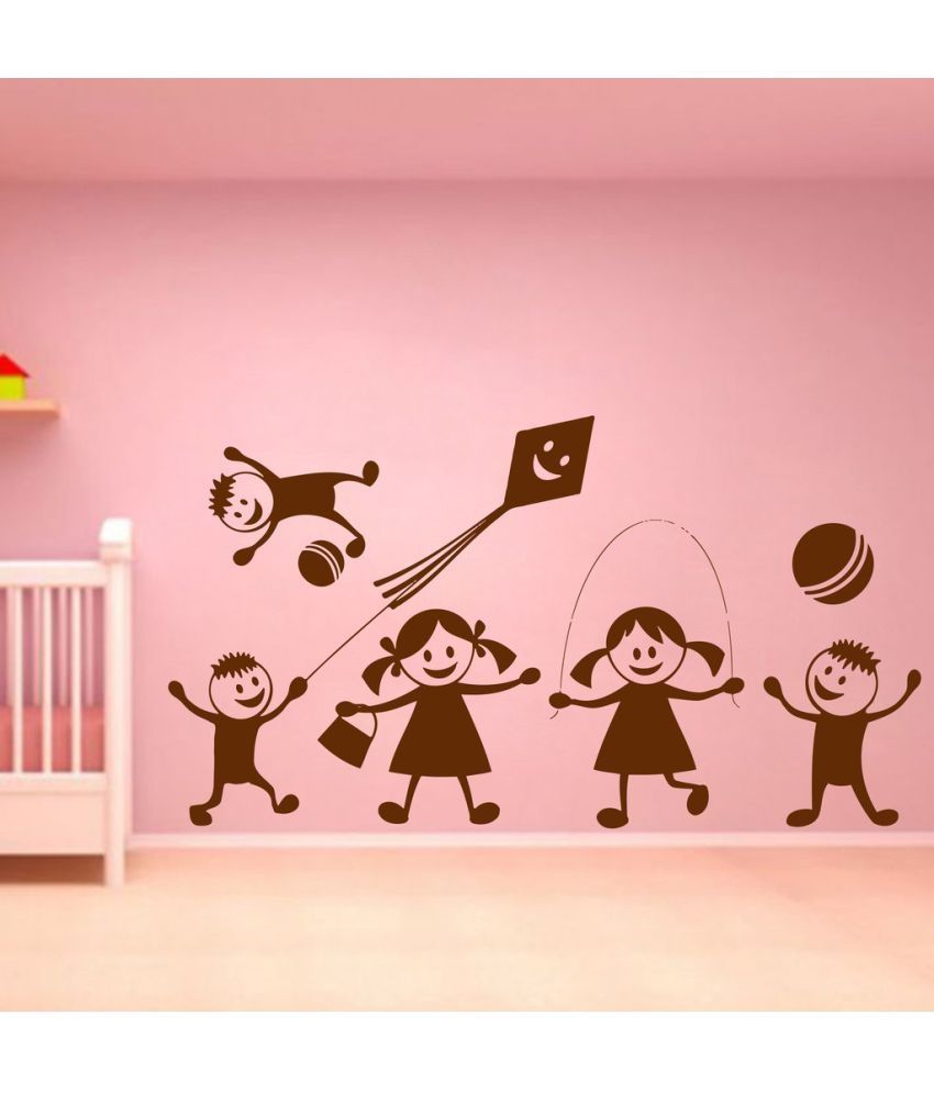     			Decor Villa Let's Play Game PVC Wall Stickers