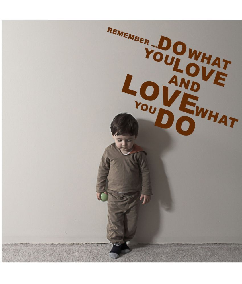     			Decor Villa Do What U Love PVC Wall Stickers