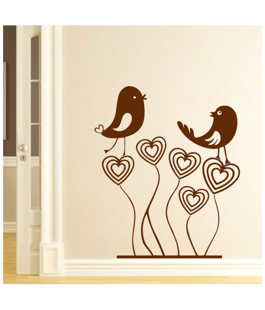     			Decor Villa Love Birds PVC Wall Stickers