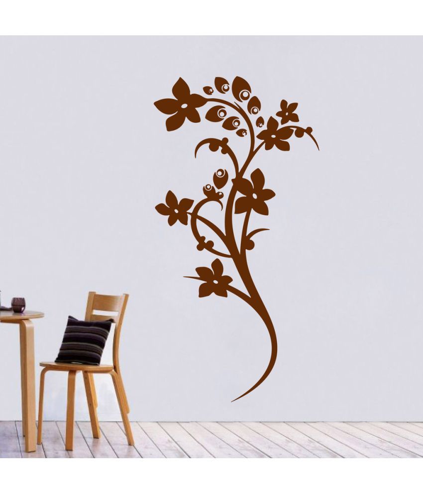     			Decor Villa Flower PVC Wall Stickers