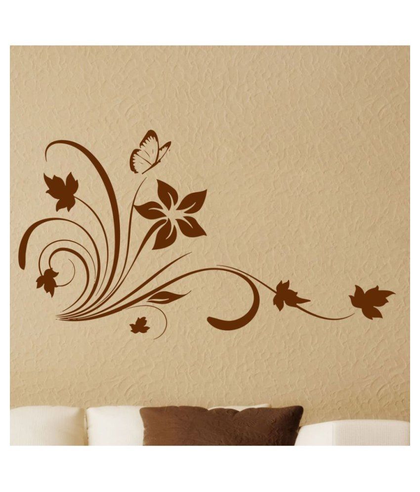     			Decor Villa Flower PVC Wall Stickers