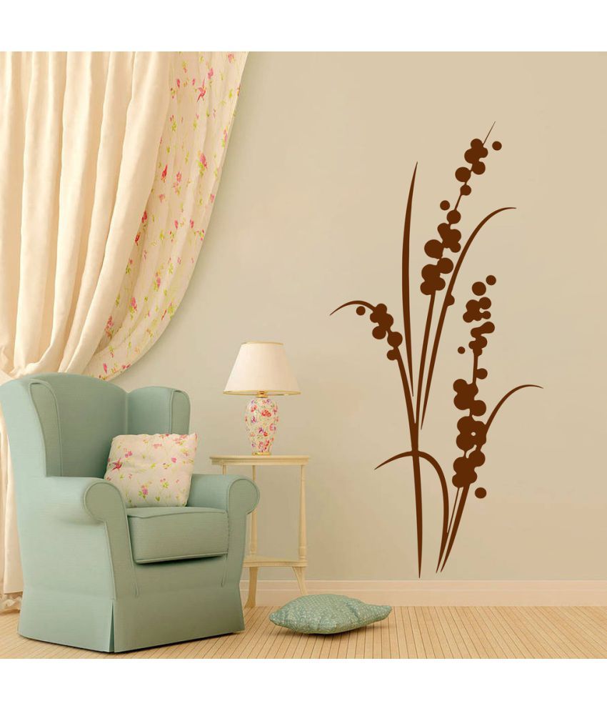     			Decor Villa Flower PVC Wall Stickers