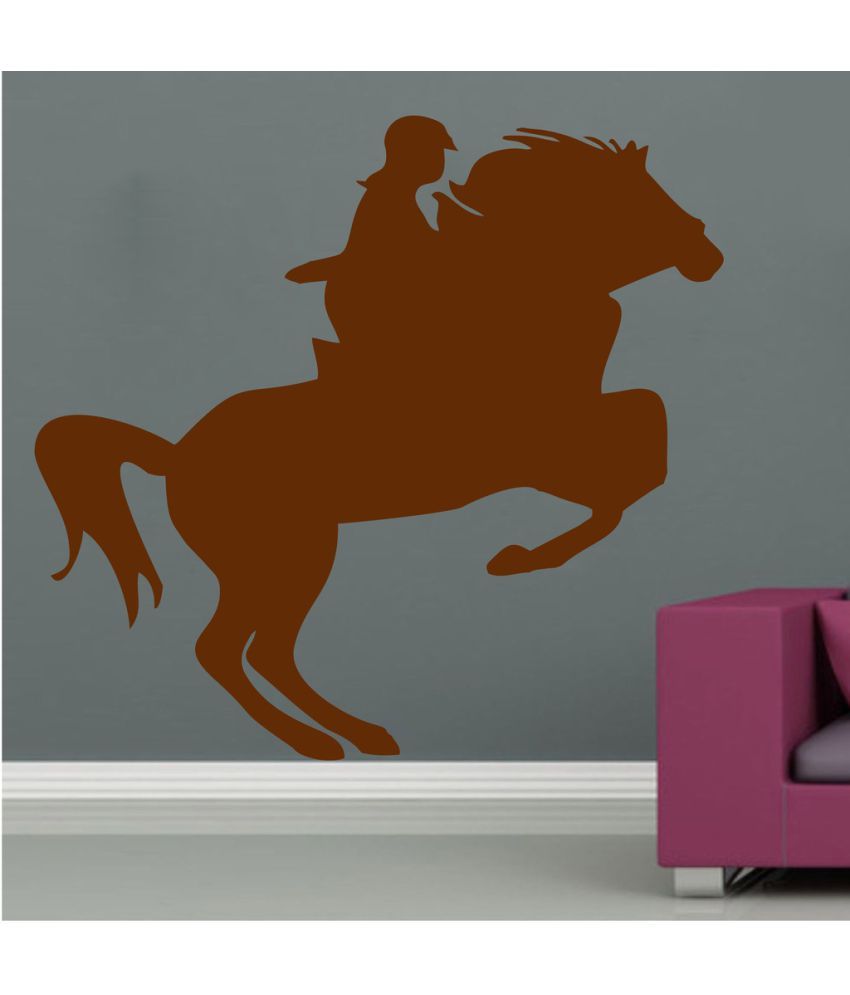     			Decor Villa Horse Riding PVC Wall Stickers