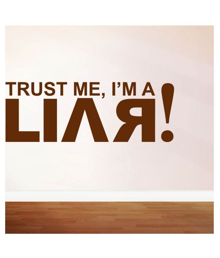     			Decor Villa Trust Me PVC Wall Stickers