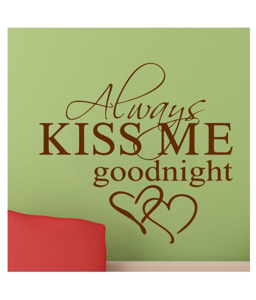     			Decor Villa Always Kiss Me PVC Wall Stickers