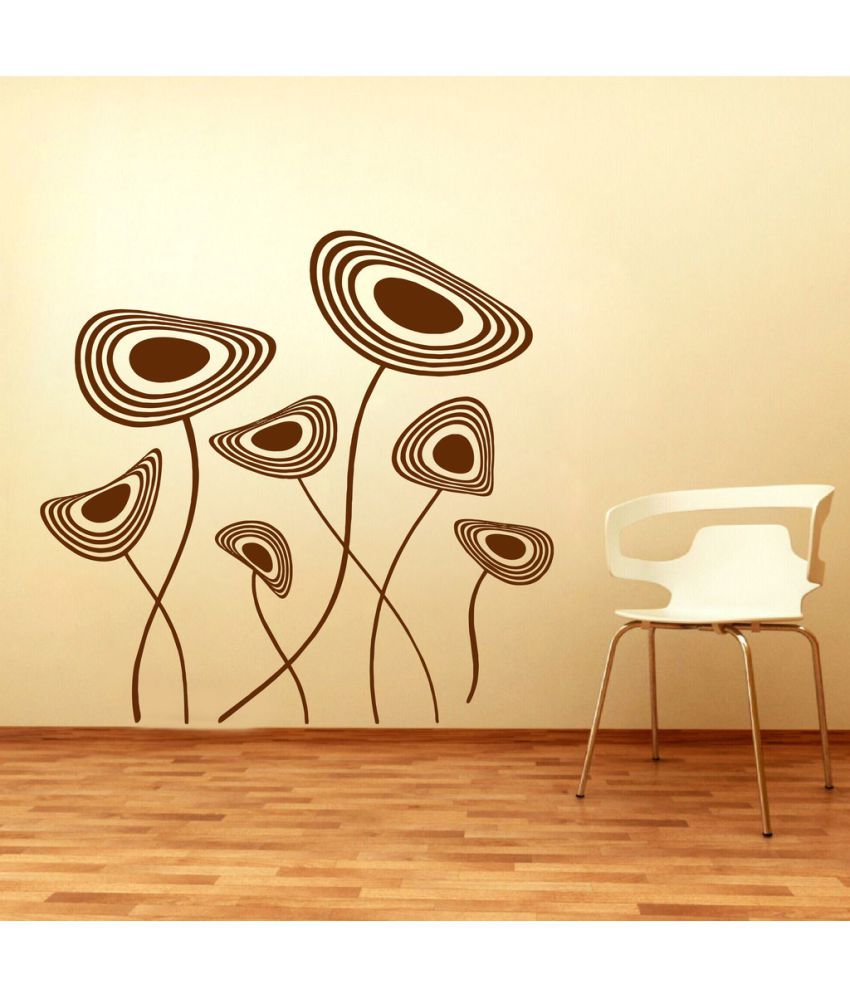     			Decor Villa Flower PVC Wall Stickers