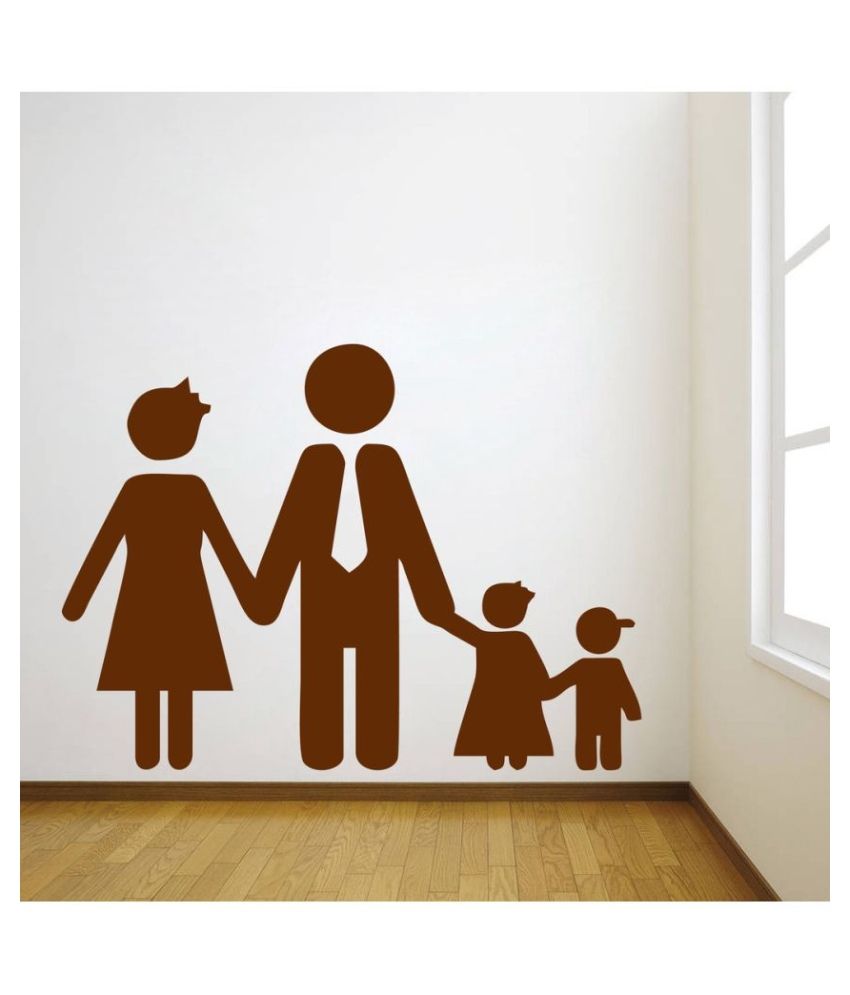     			Decor Villa Happy Family PVC Wall Stickers