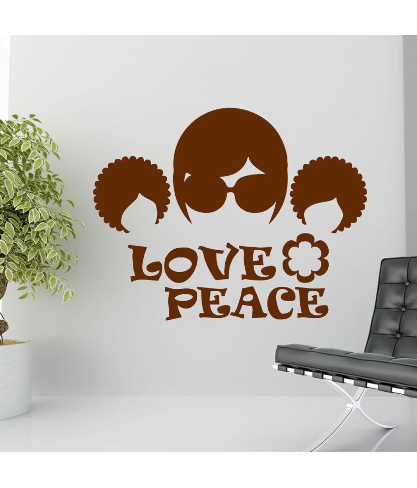     			Decor Villa Love Peace PVC Wall Stickers