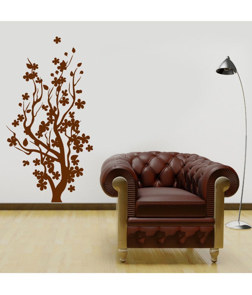     			Decor Villa Group Of Tree PVC Wall Stickers