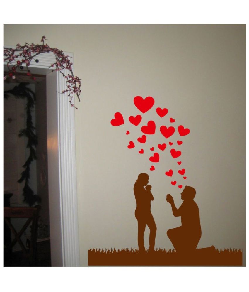     			Decor Villa Will U Marry Me Wall PVC Wall Stickers