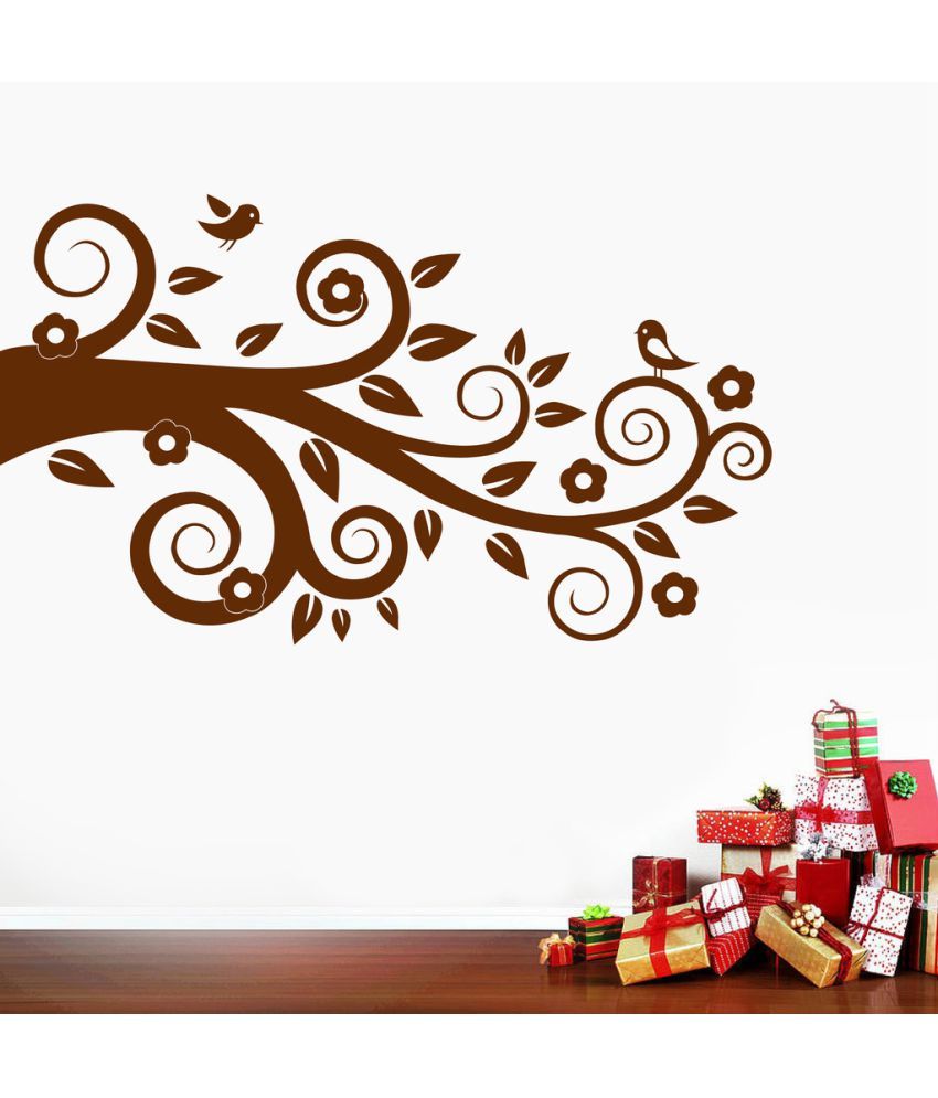     			Decor Villa Bird And Branch PVC Wall Stickers