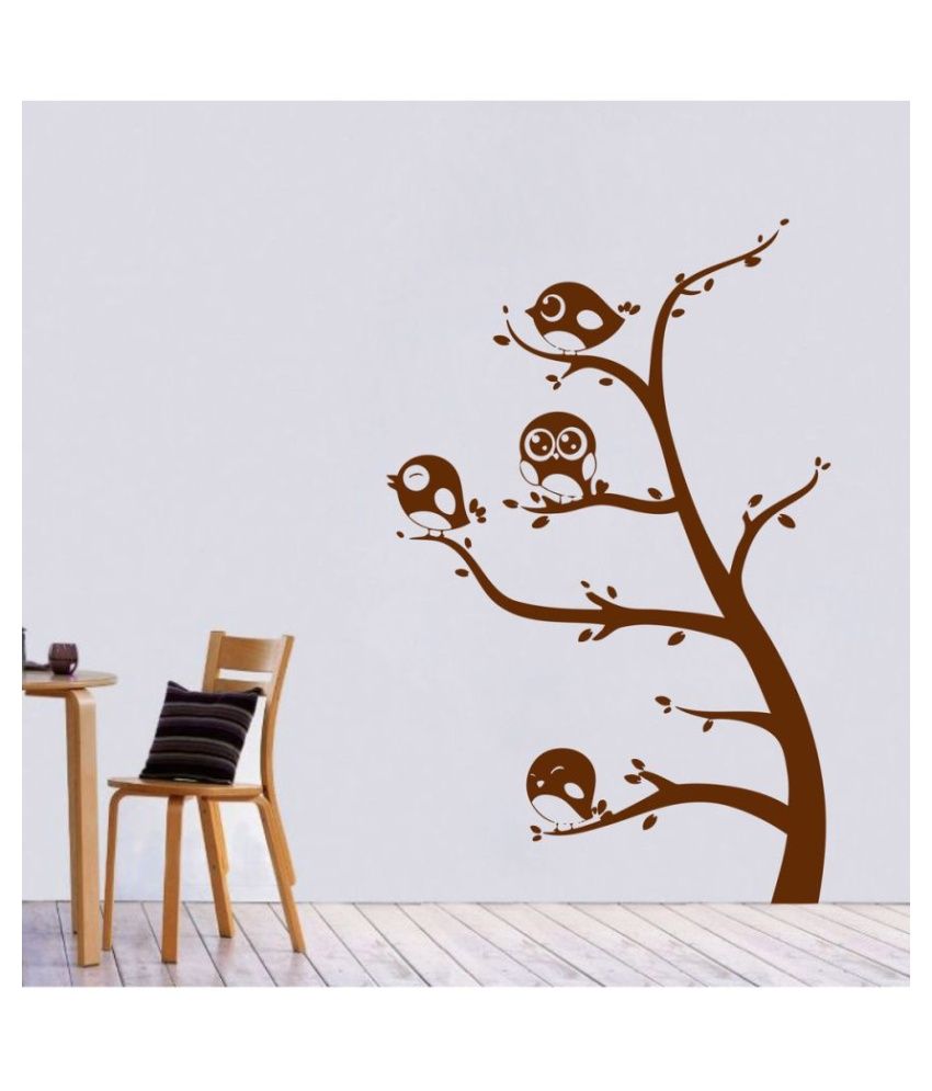     			Decor Villa Family Birds PVC Wall Stickers