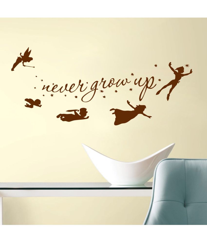     			Decor Villa Never Grow up PVC Wall Stickers