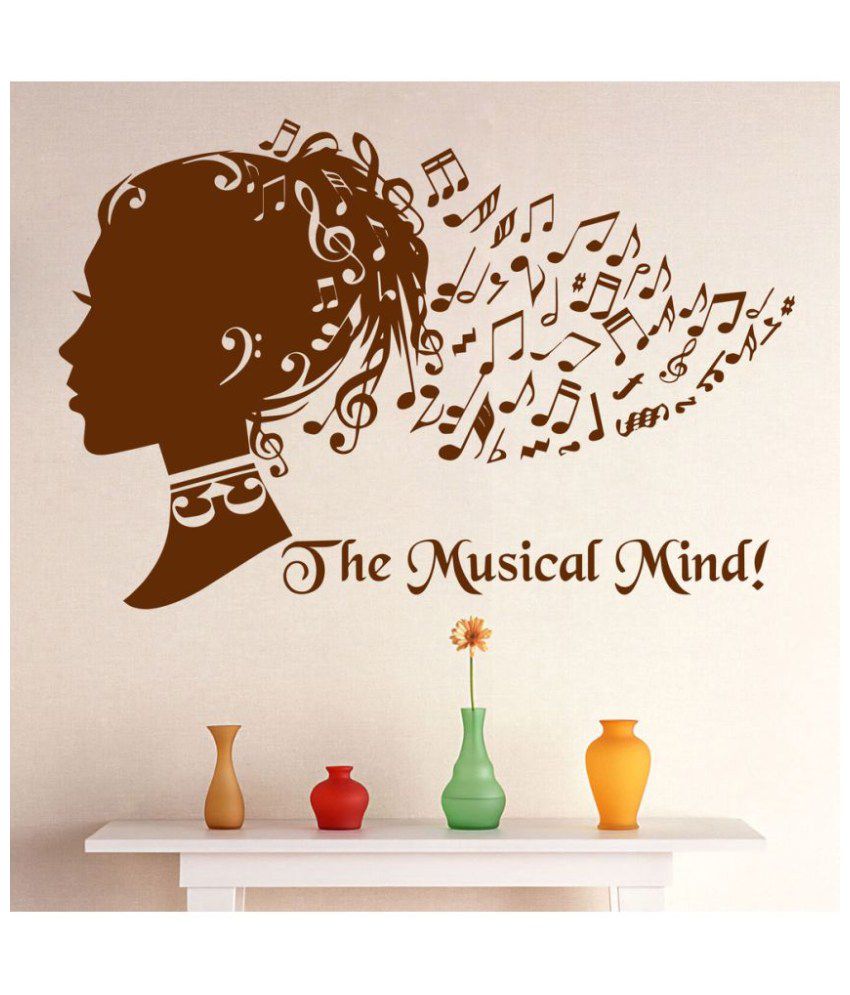     			Decor Villa The musical mind PVC Wall Stickers