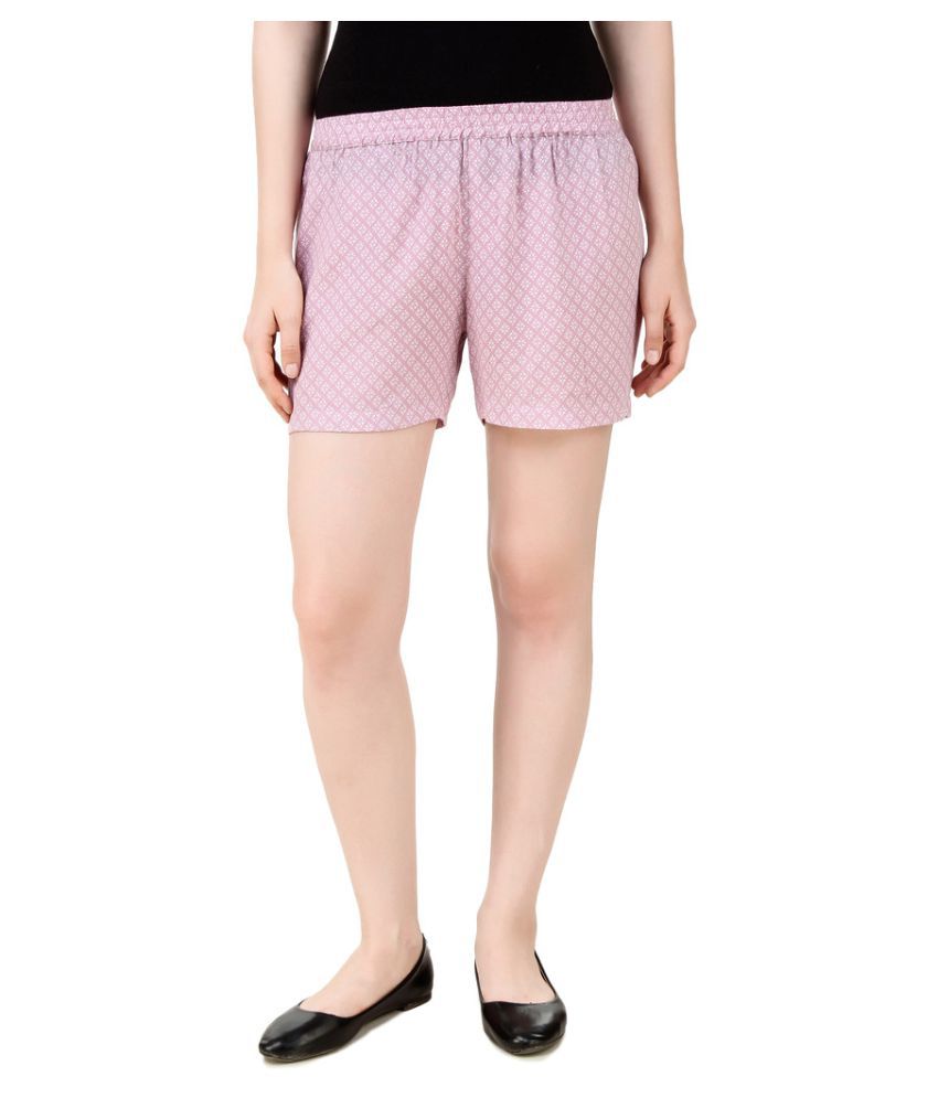 Buy Mind The Gap Pink Silk Night Shorts Online at Best Prices in India ...