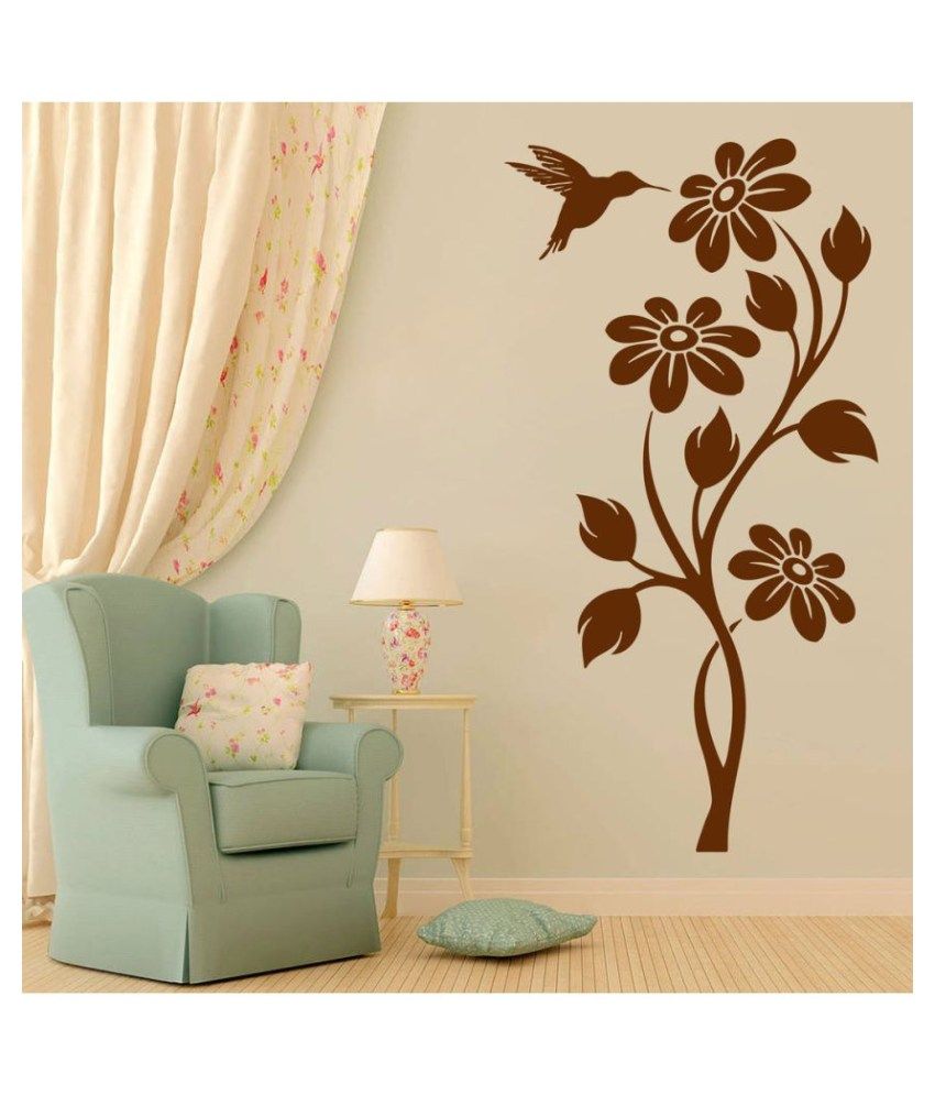     			Decor Villa Flower PVC Wall Stickers