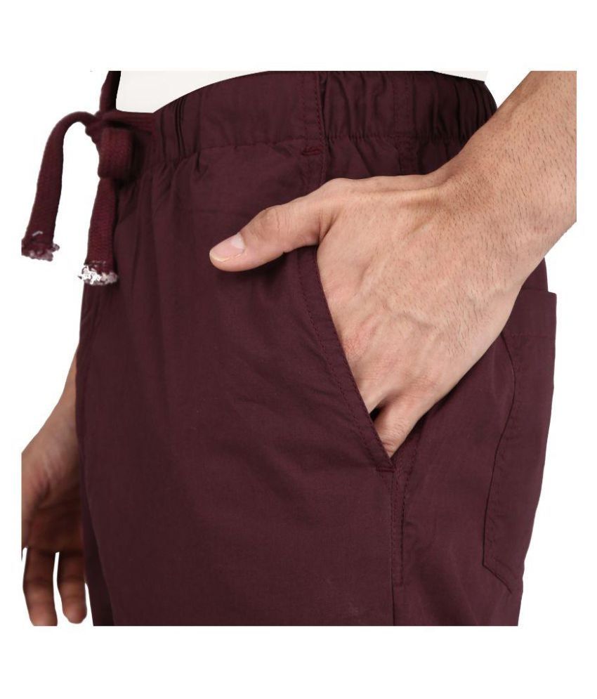 mens maroon jogger pants