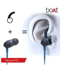 boAt BassHeads 200 In Ear Wired With Mic Earphones Blue