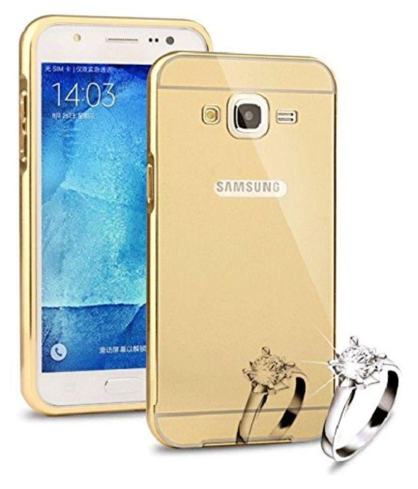 Samsung Galaxy J2 16 Mirror Back Covers Saira Golden Plain Back Covers Online At Low Prices Snapdeal India
