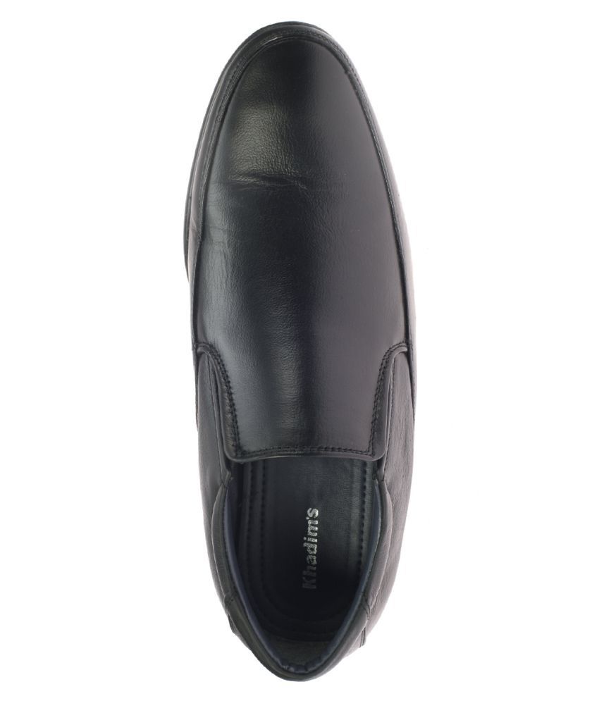 khadims formal black shoes